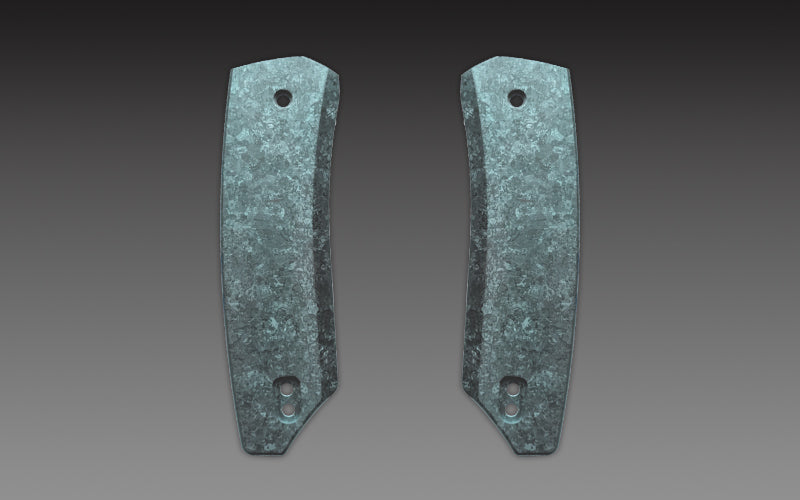 Mint Blue Crystalized Ti Scales