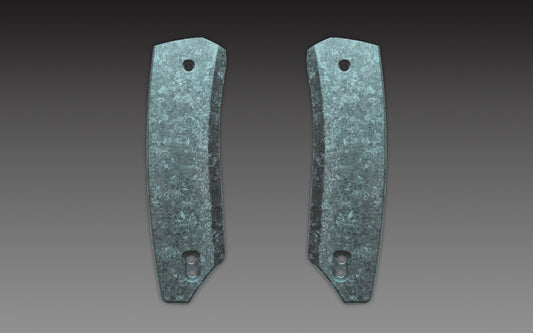 Mint Blue Crystalized Ti Scales